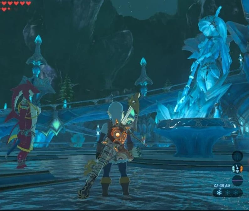 Mipha Statue Zora's Domain Zora Princess Ice Statue Etsy