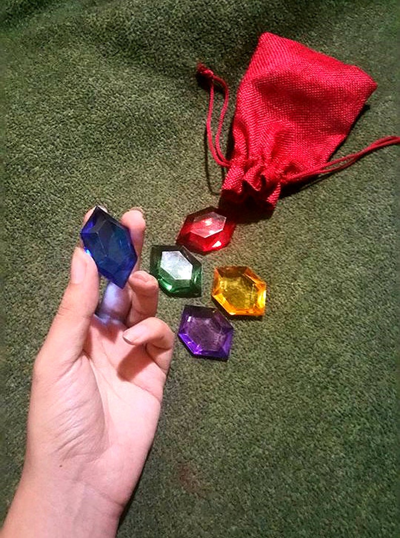 Zelda Rupees 5 Rupees & Rupee Pouch - Bag of Rupees - Breath of the Wild - Legend of Zelda BOTW TOTK image 9