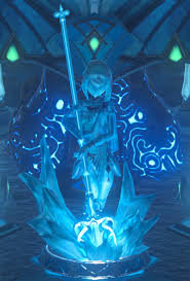 Mipha Statue Zora's Domain Zora Princess Ice Statue Etsy