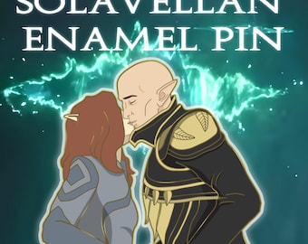 Dragon Age Solavellan Enamel Pin - Solas + CUSTOM Lavellan Veilguard