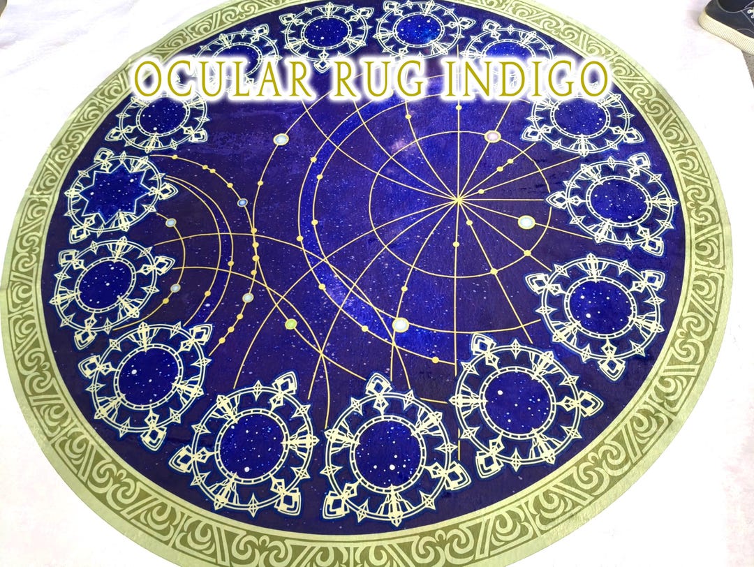 FFXIV the Ocular Rug - 6ft Round Velvet Carpet - Etsy