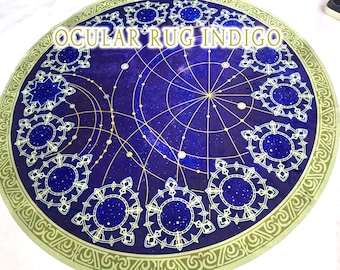 FFXIV The Ocular Rug - 6ft Round Velvet Carpet