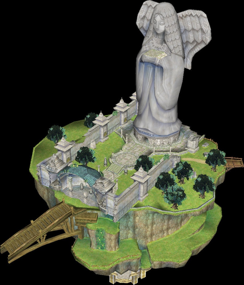 breath of the wild zelda statue