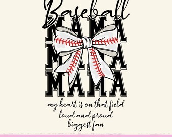 Baseball Mama PNG, Baseball Coquette Bow PNG, Baseball Game Day Png, Baseball Mom Png Sublimation Shirt Design, Baseball Mom Life png