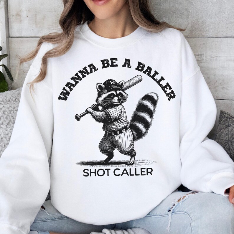 Wanna Be A Baller Shot Caller Png, Retro Baseball Shirt Design Png ...