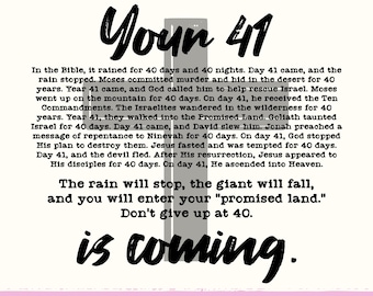 Your 41 is Coming Png, Christianity png, God Png, Faith Png, Jesus Png, Bible Png, Christian Sublimation, Bible Verse Png, Digital Download