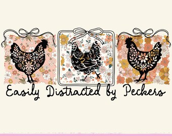 Funny Chicken Png, Chicken Lover Png, Chicken Farm Life png, Brushstroke Png, Boho Wildflower png, Chicken Mama, Coquette
