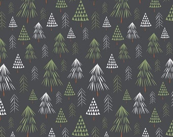 Available in 2 Patterns /& Colors Alpine Forest Fabric Tree Woods Winter Pine