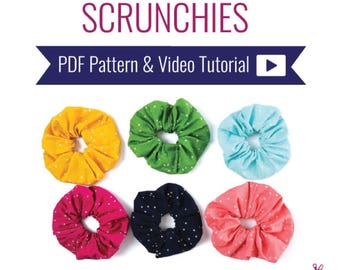 Scrunchies - Herunterladbare PDF-Muster- und Video-Anleitung