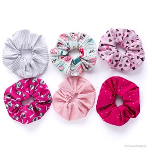 Scrunchie Kit Valentine's Day - Easy, Beginner Sewing Project Kit with Full Video Tutorial - DIY Scrunchie Kit - Sewing Kit for Kids