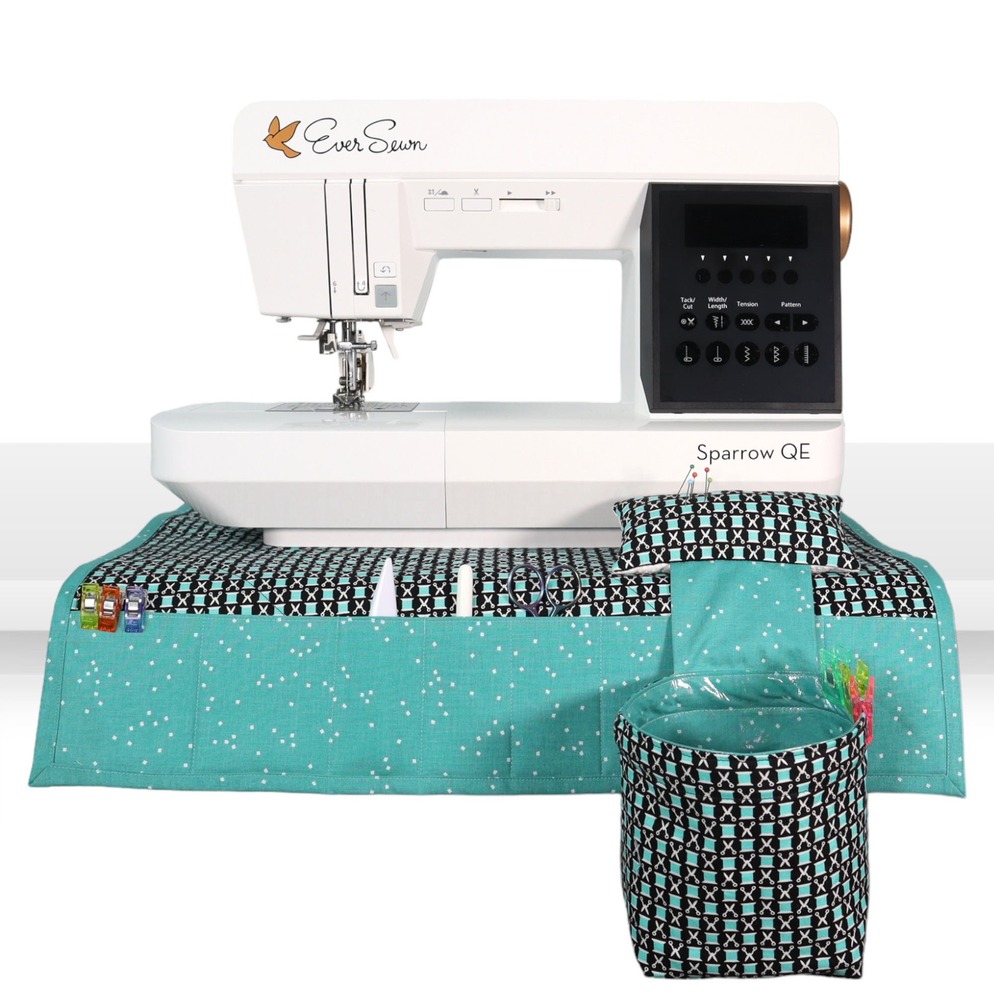 Sewing Machine Mat, Pin Cushion and Thread Catcher Sewing Kit - Sew Cool