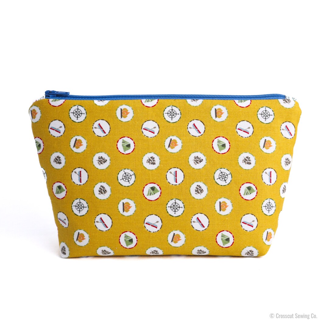 Zipper Pouch Sewing Kit & Video Tutorial Camp Badges Sewing Project
