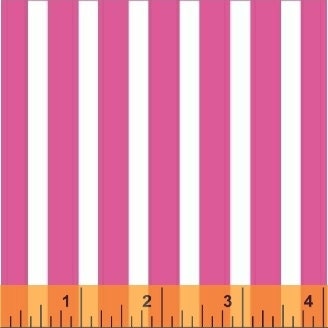 Windham Fabric Stripe Bright Basic Hot Pink 29396-4 | Etsy