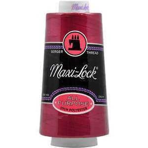 Maxi-Lock Garnet Serger Thread: 50 wt Spun Polyester, 3000 Yard Cone