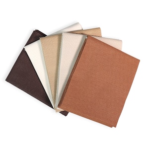 Latte POParazzi Fabric Fat Quarter Bundle: Neutral Browns, 5 Piece