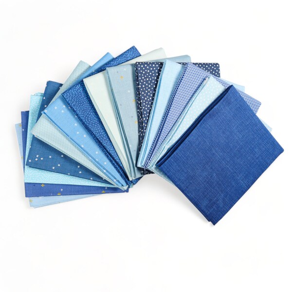 Blue Modern Fabric - Etsy