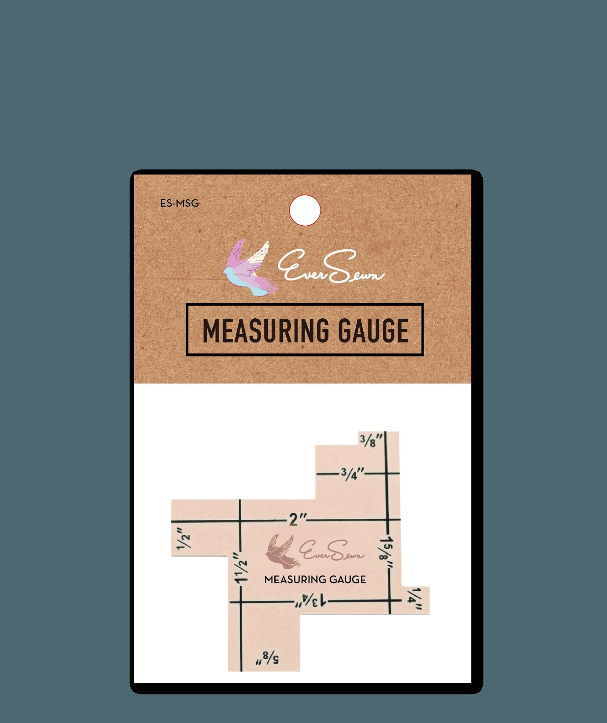 Tebru Sewing Gauge,Hemming Measuring Gauge,Sewing Gauge Knitting Crafting  Sewing Hemming Measuring Sliding Gauge Measuring Tool 