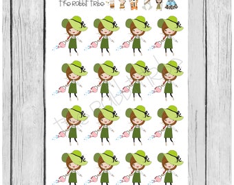 Mini Sticker Sheet - gardening - planner stickers