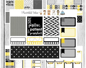 Freestyle Planning - Be Positive, Patient and Persistent Kit - planner stickers