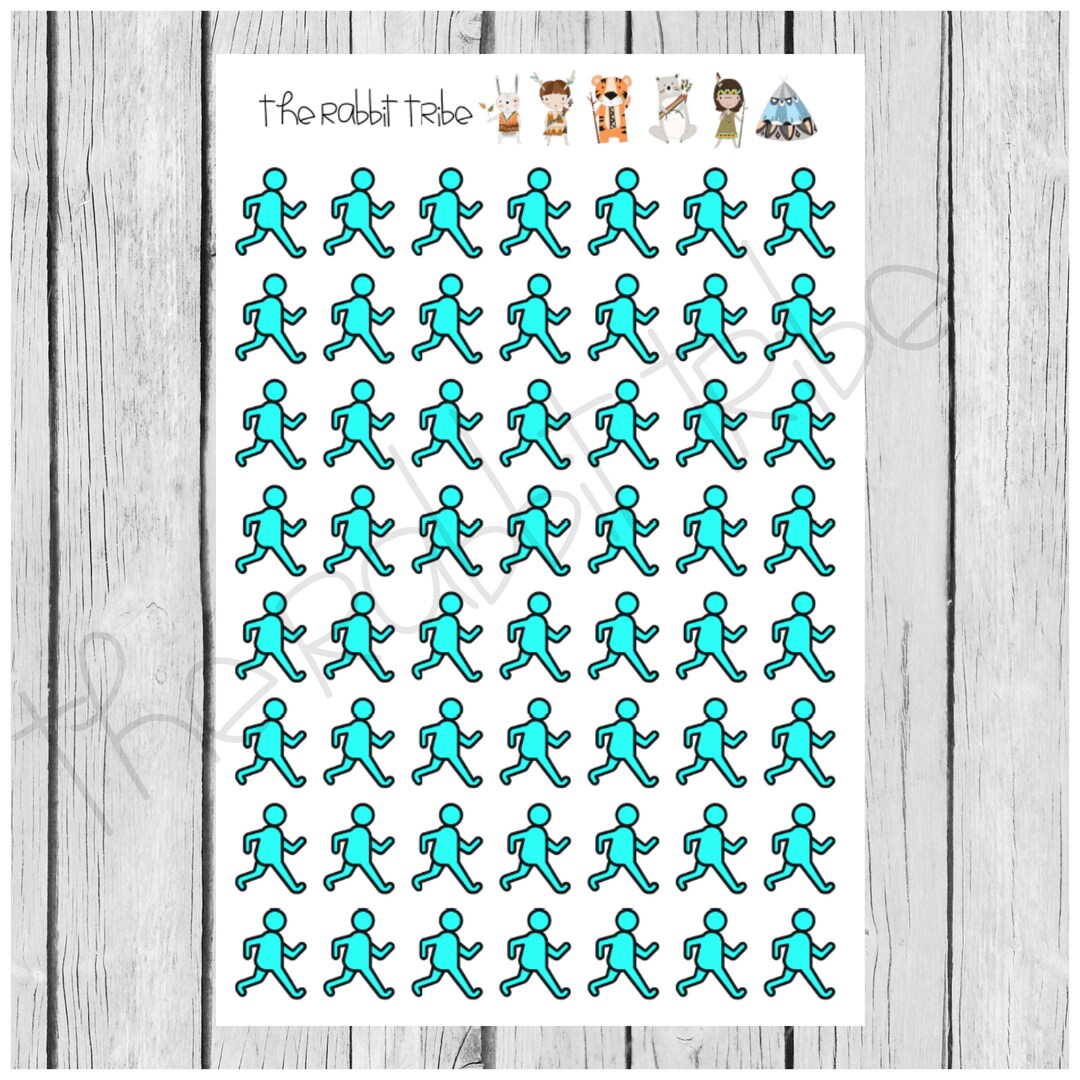 Mini Sticker Sheet Walking Steps Counter Steps Self Care - Etsy