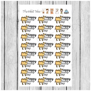 Mini Sticker Sheet - happy hump day - planner stickers