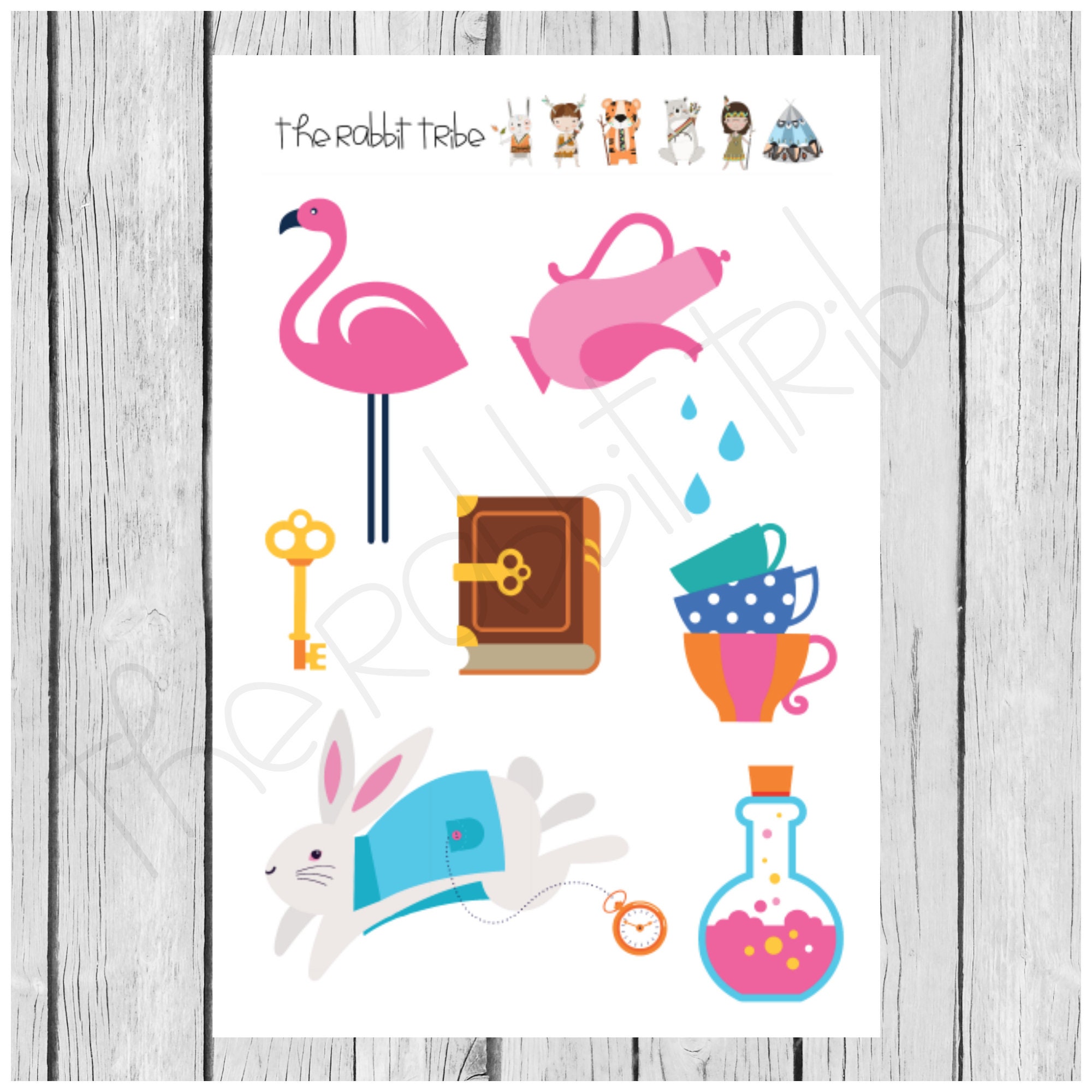 Dole Whip Themed Planner Sticker Sheet DIY Disney Planner Stickers Fits  Erin Condren Planners Stickers Print at Home 