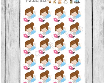 Mini Sticker Sheets - mini girls - online - planner stickers