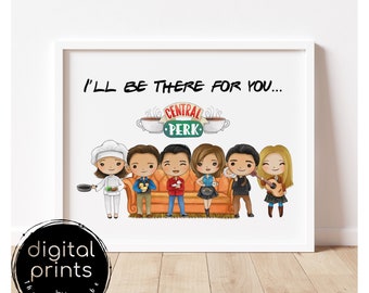 Friends - digital poster print