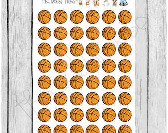 Mini Sticker Sheet - basketball icons - planner stickers
