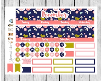 teacher planner stickers - Monthly Cover Up - December - Erin Condren Teacher Planner stickers