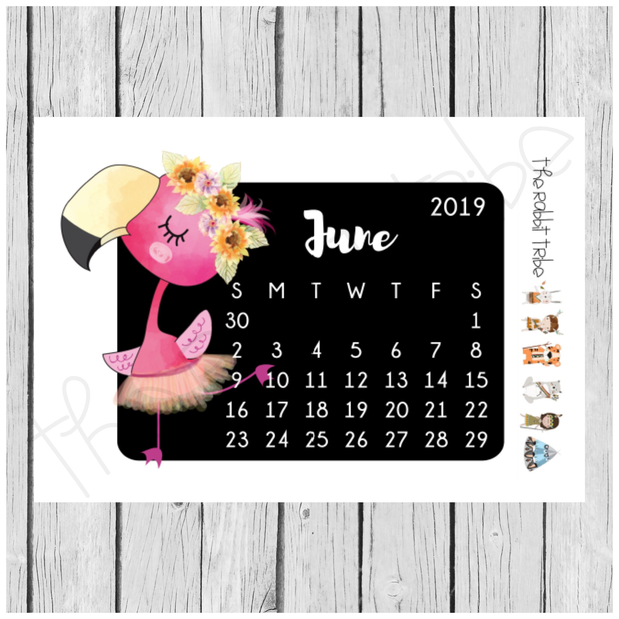 Mini Sticker Sheet Flamingo Calendar for June Planner Stickers - Etsy mini-sticker-sheet-flamingo-calendar-for-june-planner-stickers-etsy