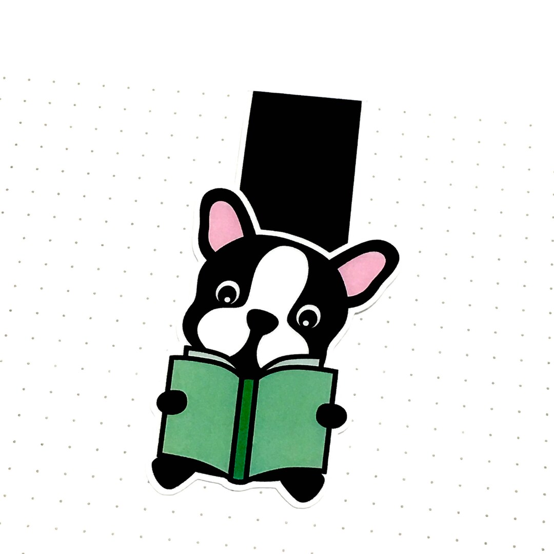 Magnetic Page Keepers Frenchie Reading French Bulldog Bookmark - Etsy