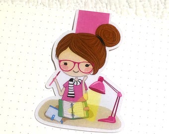 Magnetic Page Keepers - planner girl - bookmark