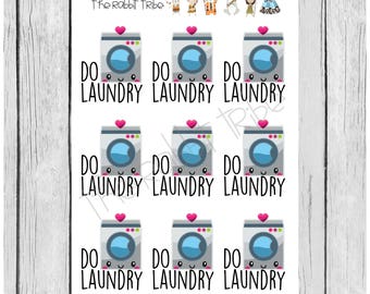 Mini Sticker Sheet - do laundry - planner stickers