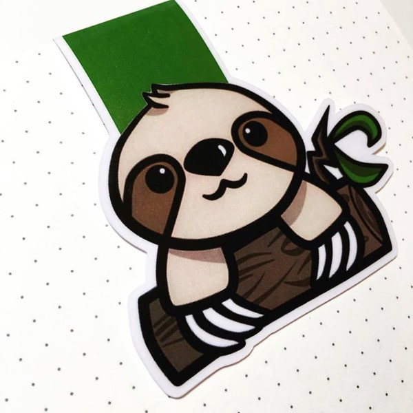 Magnetic Page Keepers - sloth - bookmark