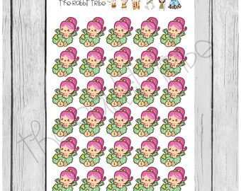 Mini Sticker Sheet - mermaids pay day/money - planner stickers