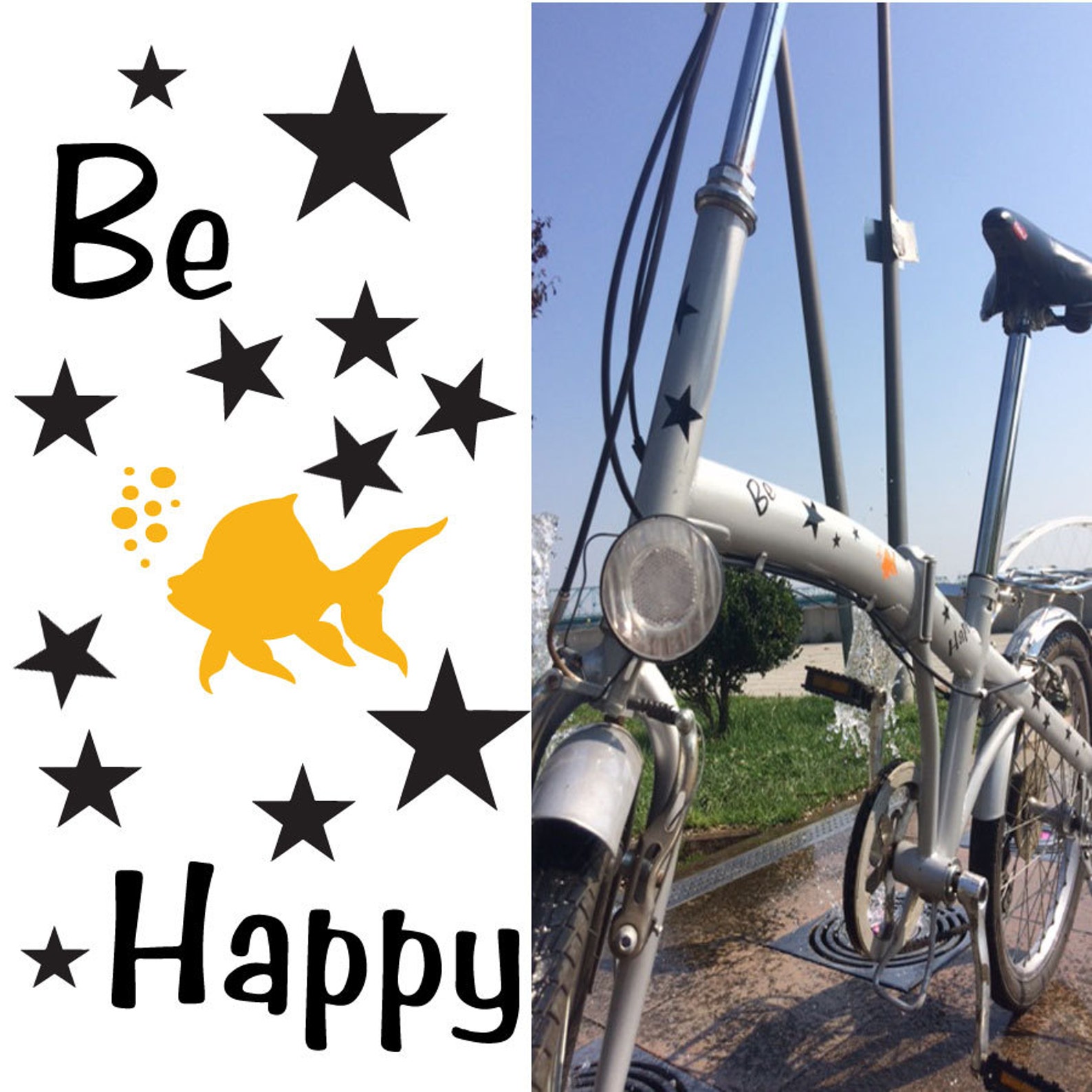 FUN stickers bicycle wall laptop decoration car decals Etsy