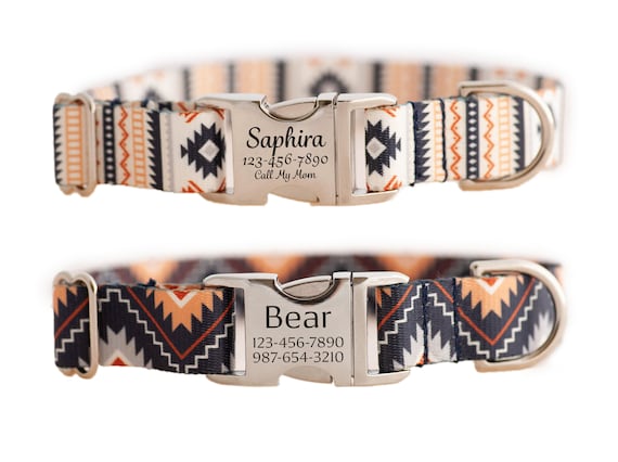 Personalized Tribal Dog Collar Etsy