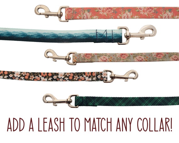 Matching Custom Printed Dog Leash Etsy