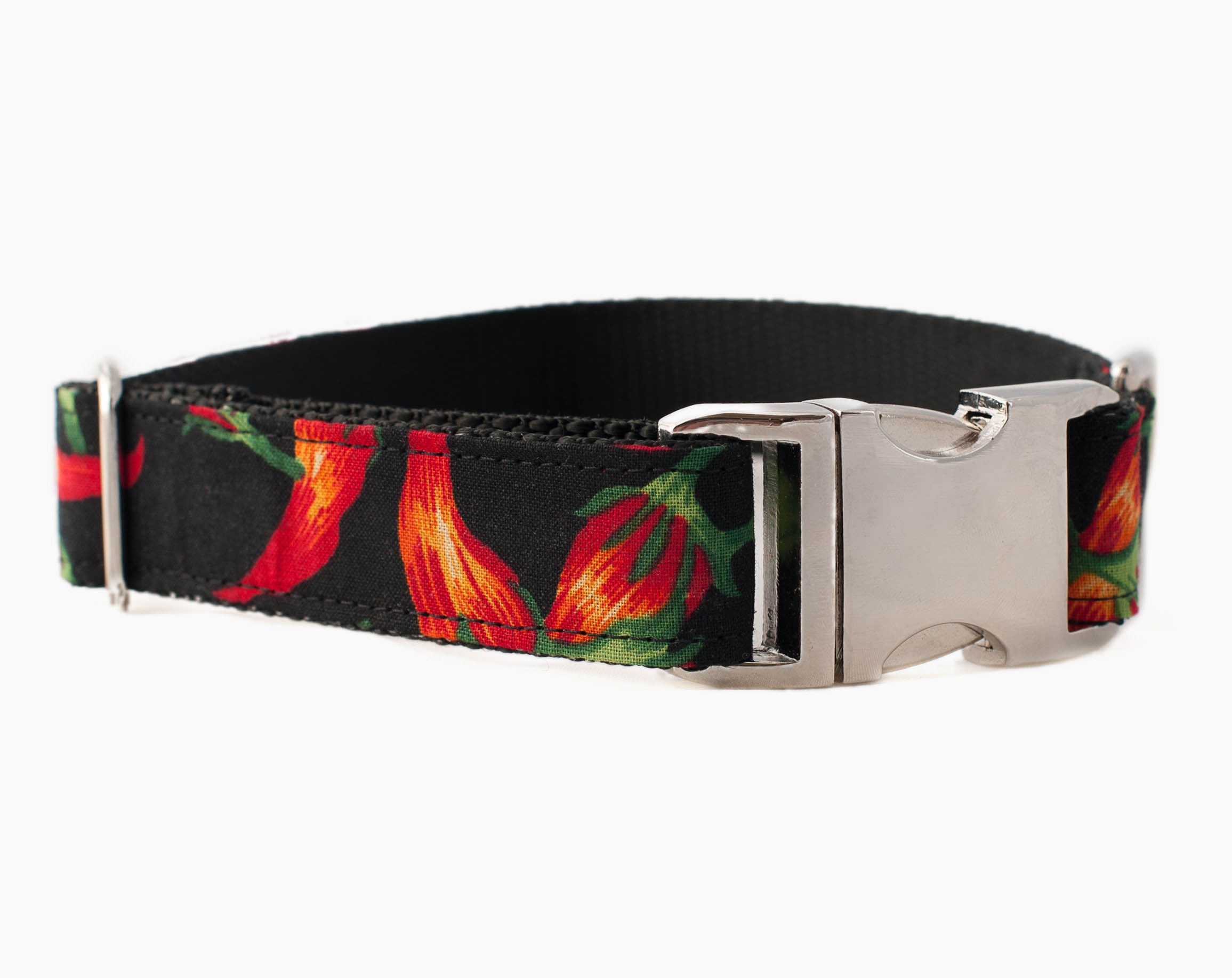 Hot Chili Pepper Dog Collar Fun Black and Red Dog Collar for Etsy