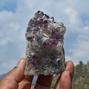 Himalayan Nirvana Quartz Cluster: Elestial Amethyst, Smoky & Clear Crystal
