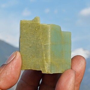 Himalayan Nirvana Aquamarine Heliodor Beryl | Fire & Ice Etched Crystal | Healing Stone | Blessed Tibetan Energy