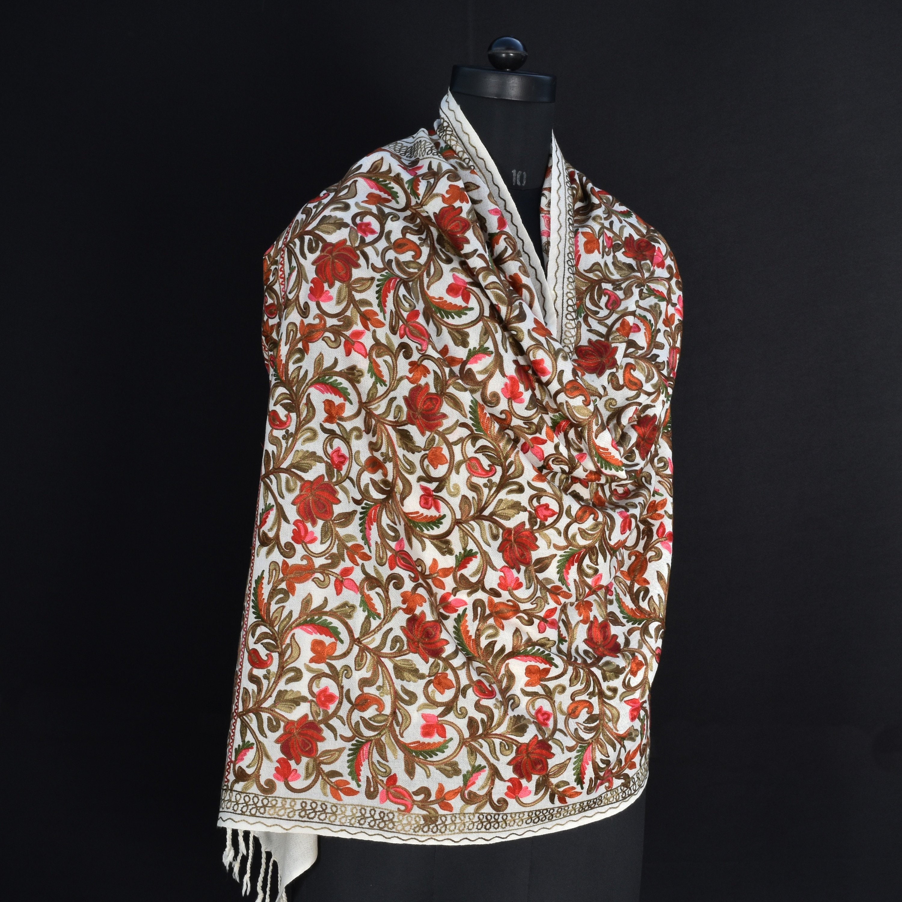 KASHMIR PASHMINA Stole. Handmade with 100 Natural Cashmere & Etsy