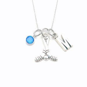 Hockey Geschenk, Hockeyschläger Halskette, Hockeyspieler Schmuck, Geschenk für Hockeyspieler, Team vorhanden Junge, Mädchen, Sohn, Tochter, Freundin, Sie