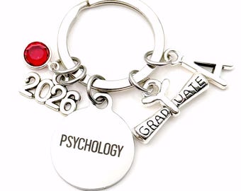 Brelok z psychologią, prezent na ukończenie studiów psychologicznych w 2026 roku, prezent na breloczek dla absolwenta psychologii