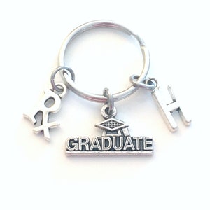 Llavero de farmacia, regalo de graduación de Rx 2025, regalo para farmacéutico graduado de 2023, llavero con la inicial R x Jewelry 2026
