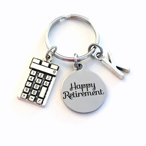 Llavero de regalo de jubilación para hombre y mujer de negocios / Llavero de contador CPA 2025 / Llavero de feliz jubilación / Regalo de contable / Maestro