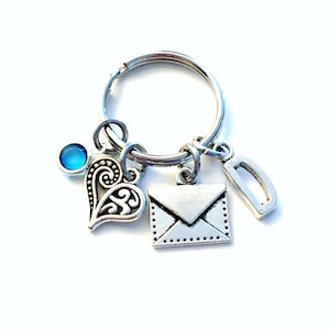 Porte-clés lettre d'amour/cadeau pour le livreur du courrier/cadeau du facteur/facteur/factrice/factrice
