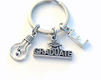 Graduation Gift for Electrical Engineer Keychain / 2026 Engineering Key Chain / Electrician Student Grad Keyring / Lightbulb Light Bulb idea