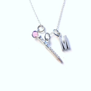 Flute Necklace, Silver Flute Jewelry, Gift for Band Student, Music Present, Wind Instrument, teacher orchestra student, her daughter niece